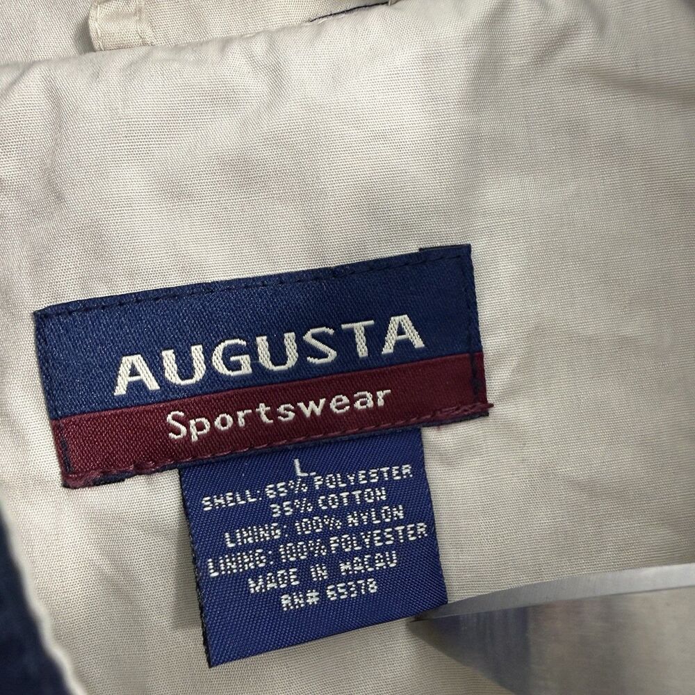Vintage MAN Truck & Bus Augusta Windbreaker Jacket Men’s L Navy Trucker - Picture 3 of 8